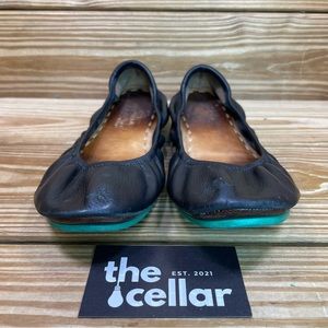 Tieks Women’s Black Leather Ballet Flats size 9 VGUC